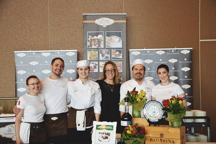 d'oro team at 2018 vancouver wine festival