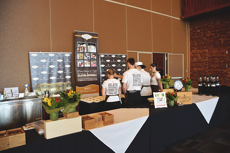d'oro gelato booth at 2018 vancouver wine festival