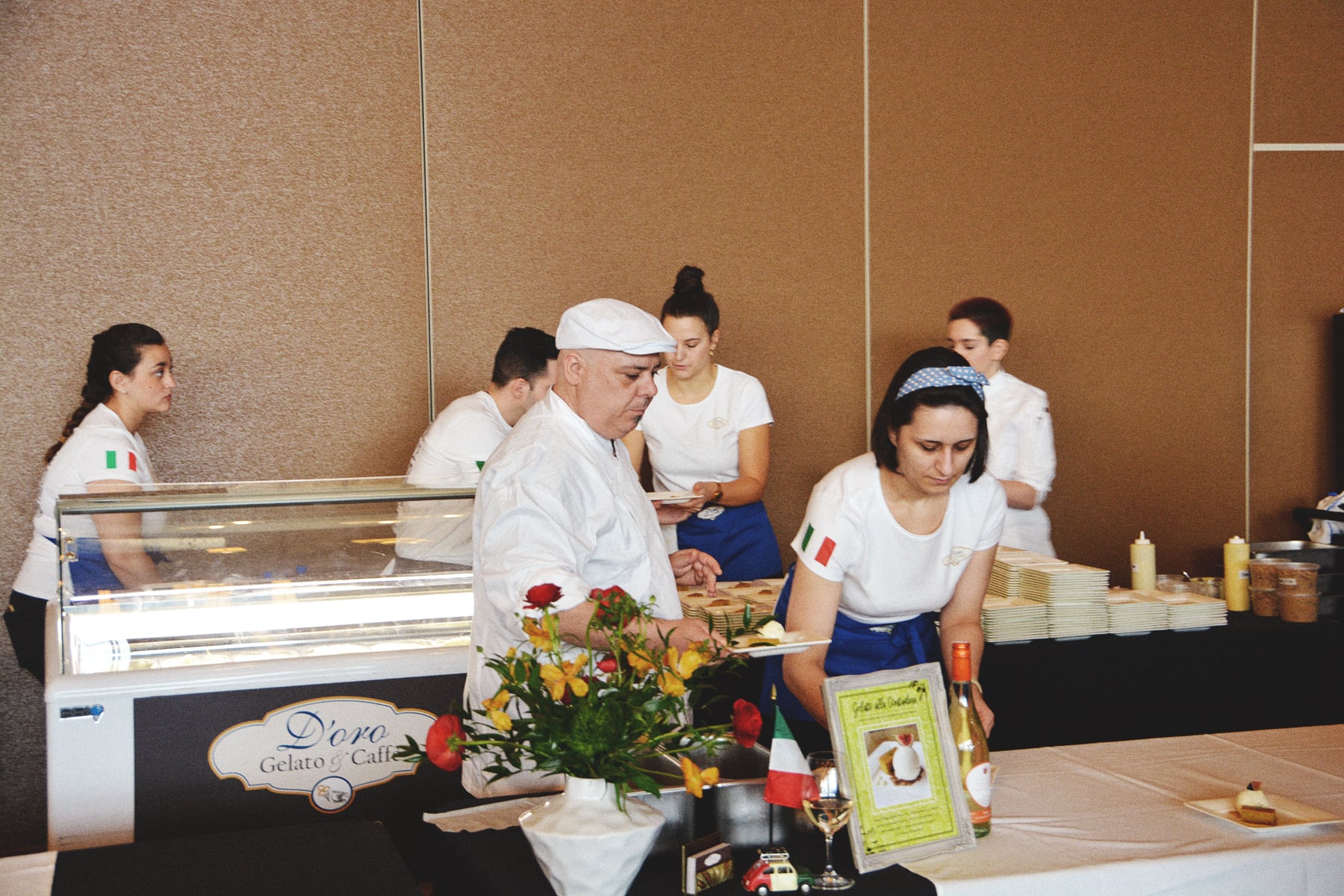 d'oro gelato booth at 2020 vancouver wine festival
