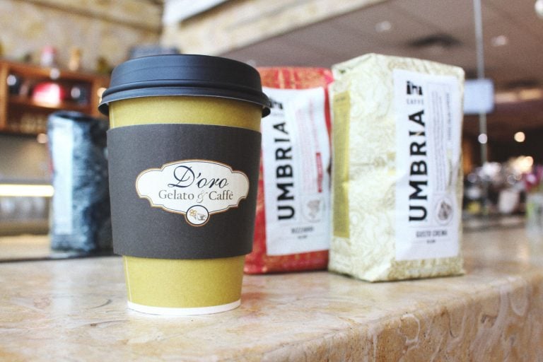 cup of coffee from d'oro