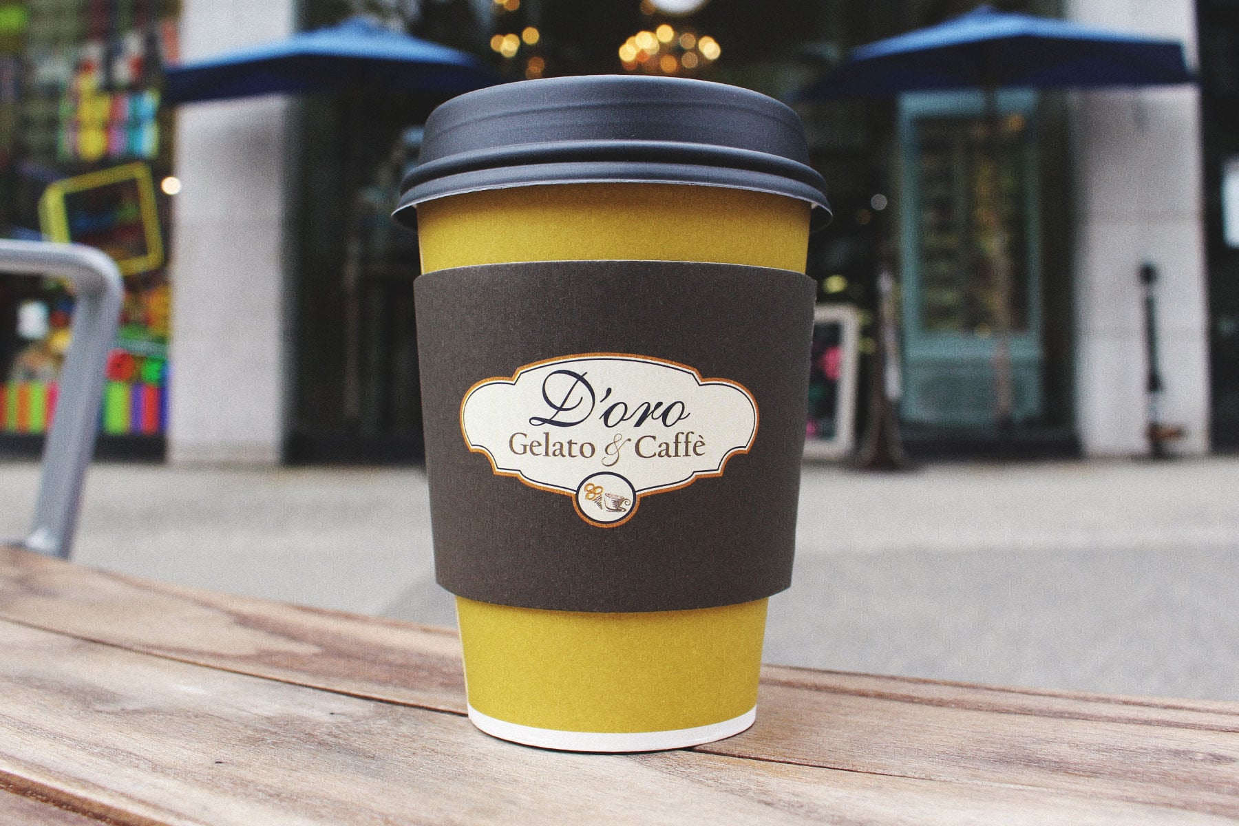 cup of coffee from d'oro
