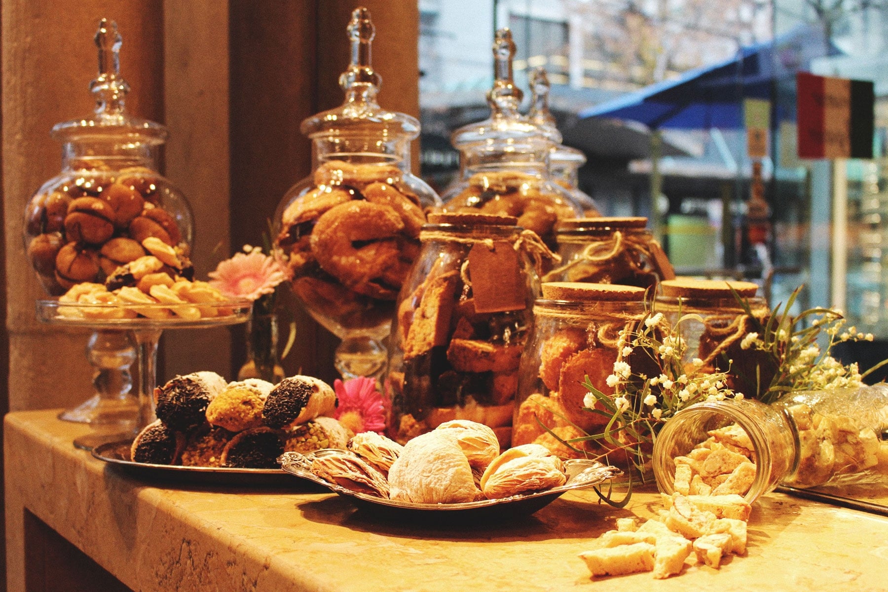 assortment of baked goods