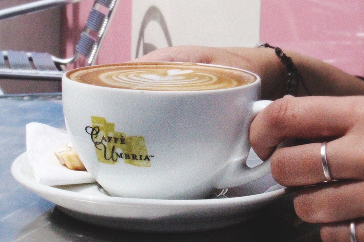 cup of cappuccino at D'oro Gelato e Caffè