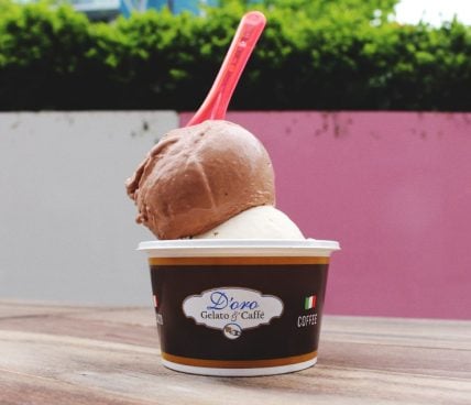 d'oro gelato e caffè gelato bowl
